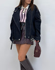 Biker in denim 2697