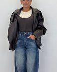 Bomber in ecopelle 30385