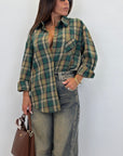 Camicia tartan overfit