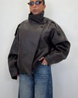 Bomber in ecopelle 30385