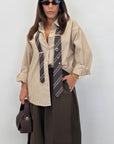 Camicia con cravatta 7326