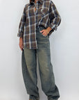 Camicia tartan overfit