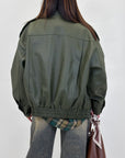 Biker ecopelle overfit