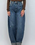 Jeans con risvolto 5780