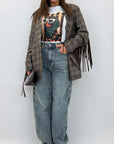 Blazer con frange 4705