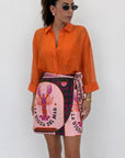 Camicia overfit velata 6808