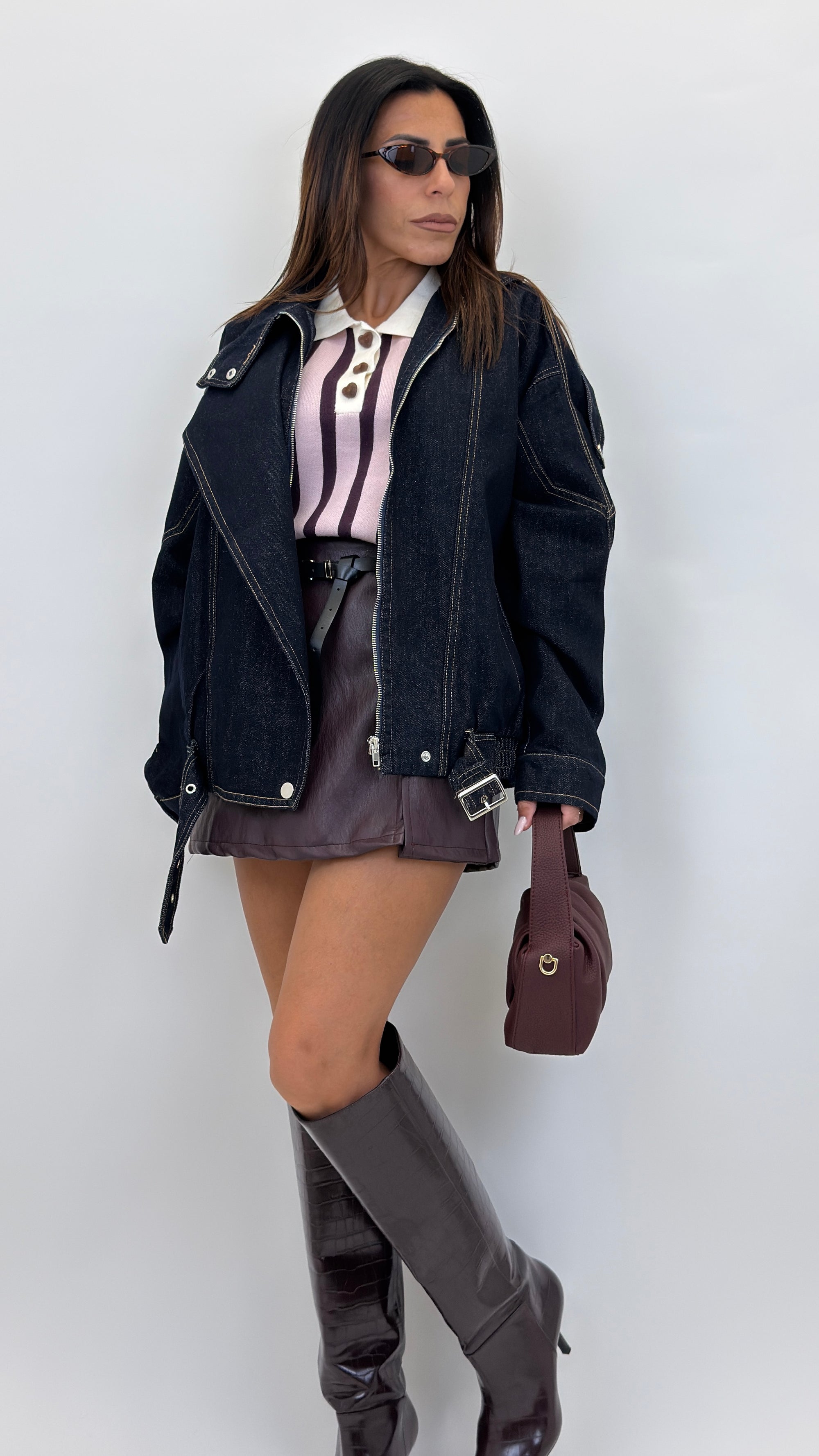 Biker in denim 2697