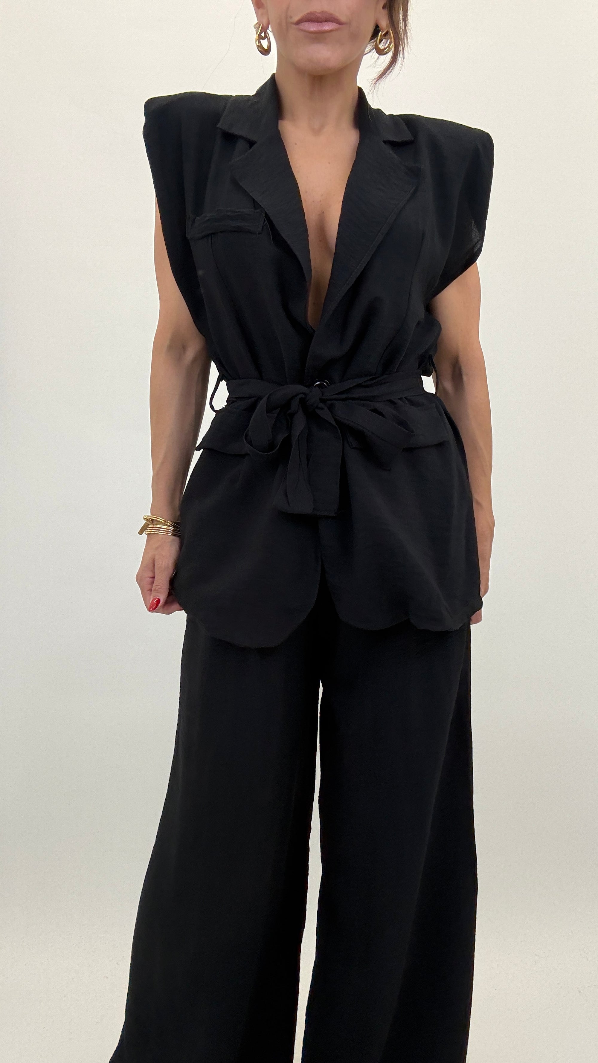 Coordinato gilet con fusciacca 15905