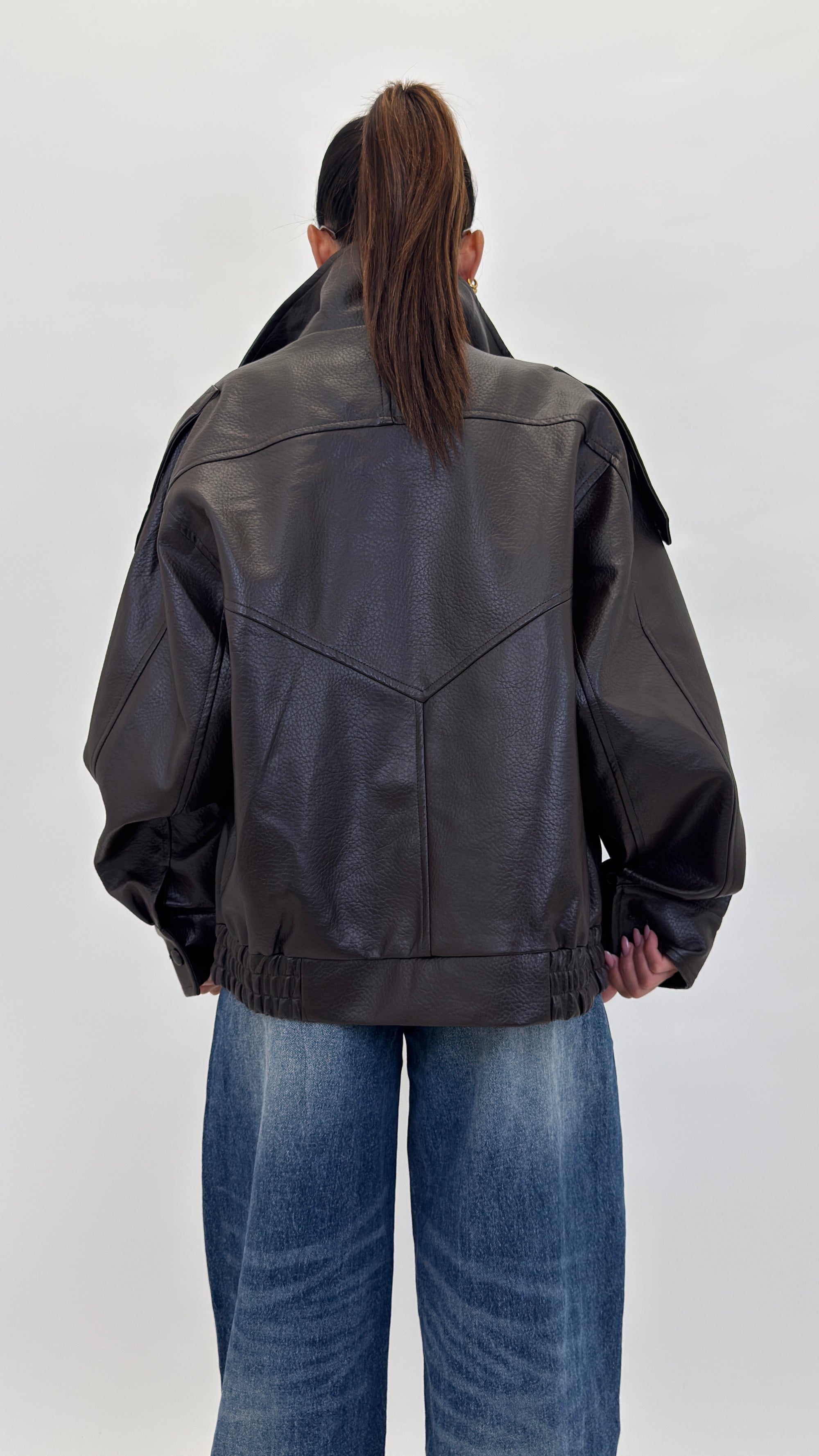 Bomber in ecopelle 30385