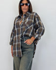 Camicia tartan overfit