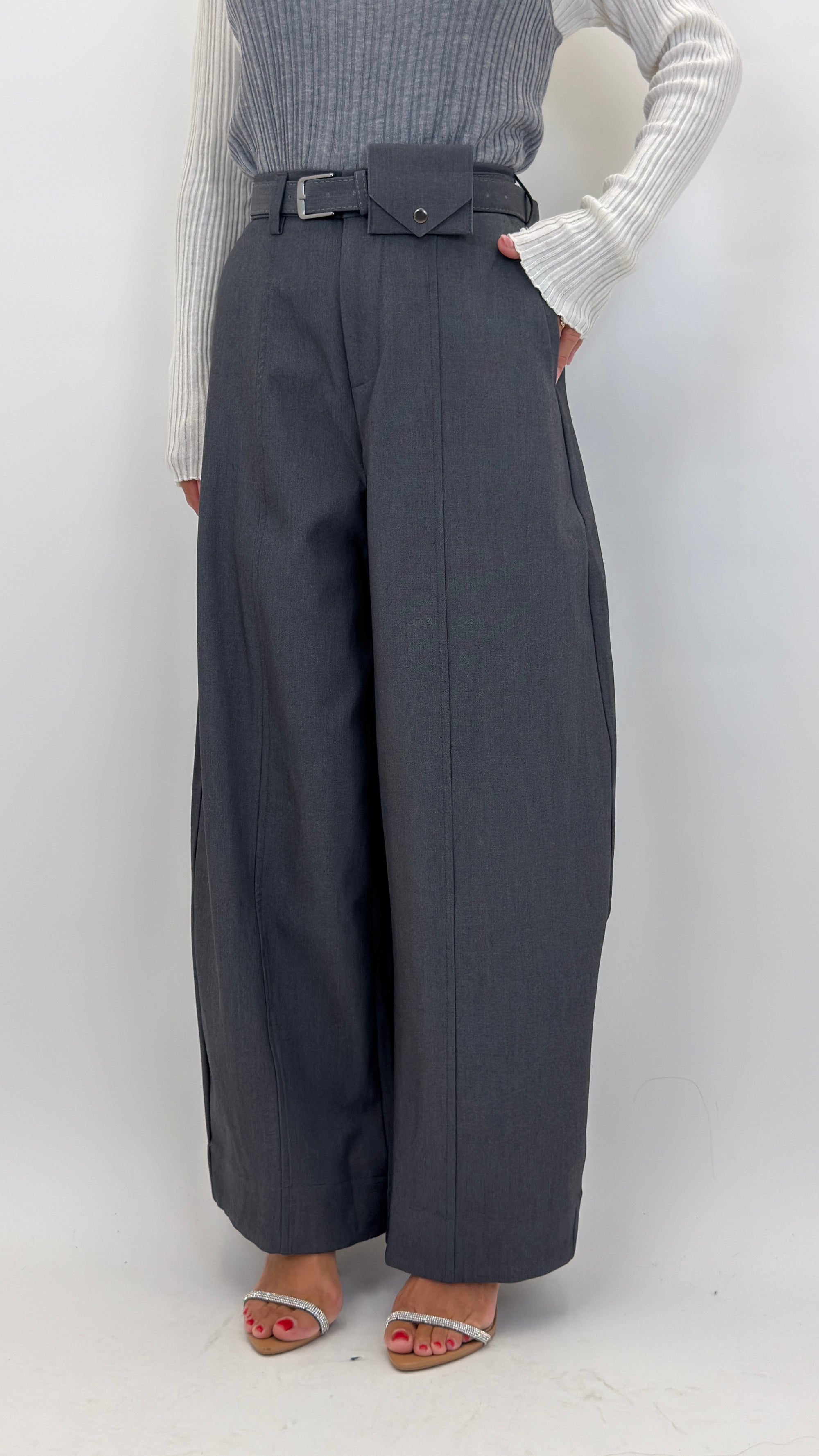 Pantalone con cintura 16661