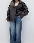 Bomber in ecopelle 30385