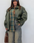 Biker ecopelle overfit