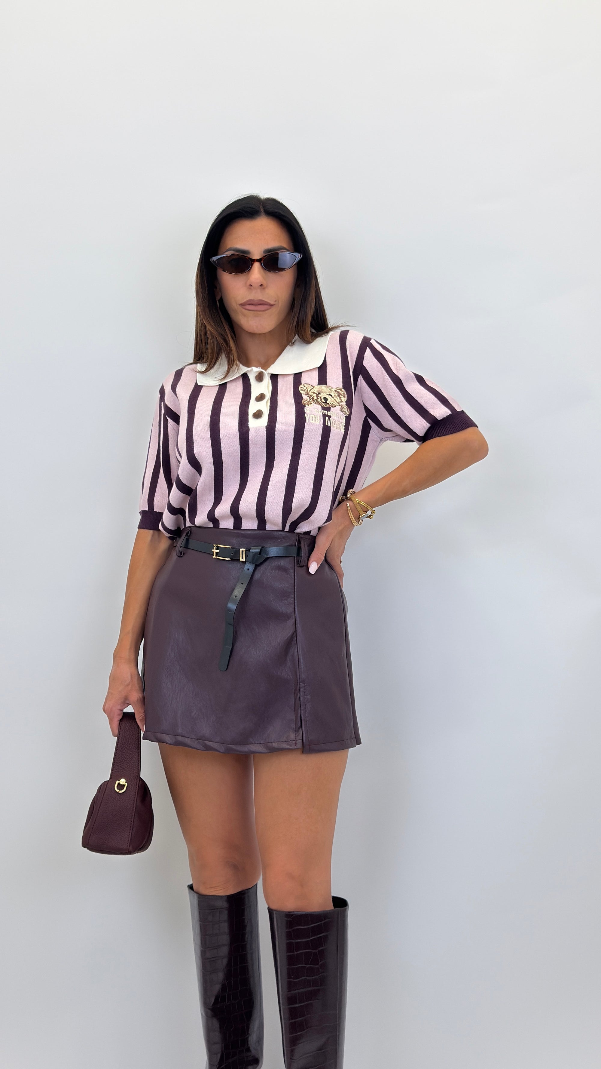 Polo Teddy a righe 8178