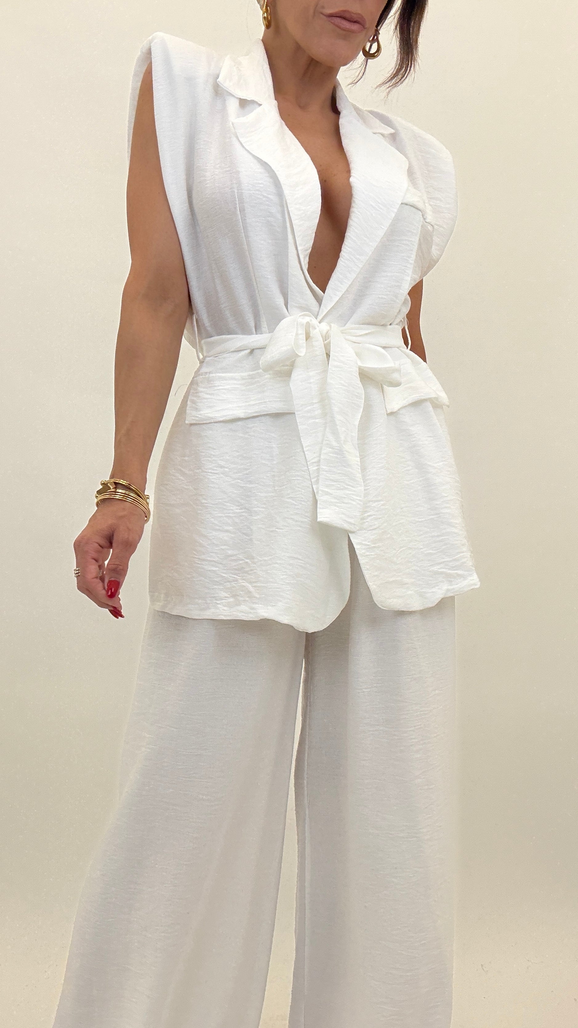 Coordinato gilet con fusciacca 15905