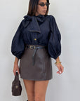 Camicia con fiocco 30161