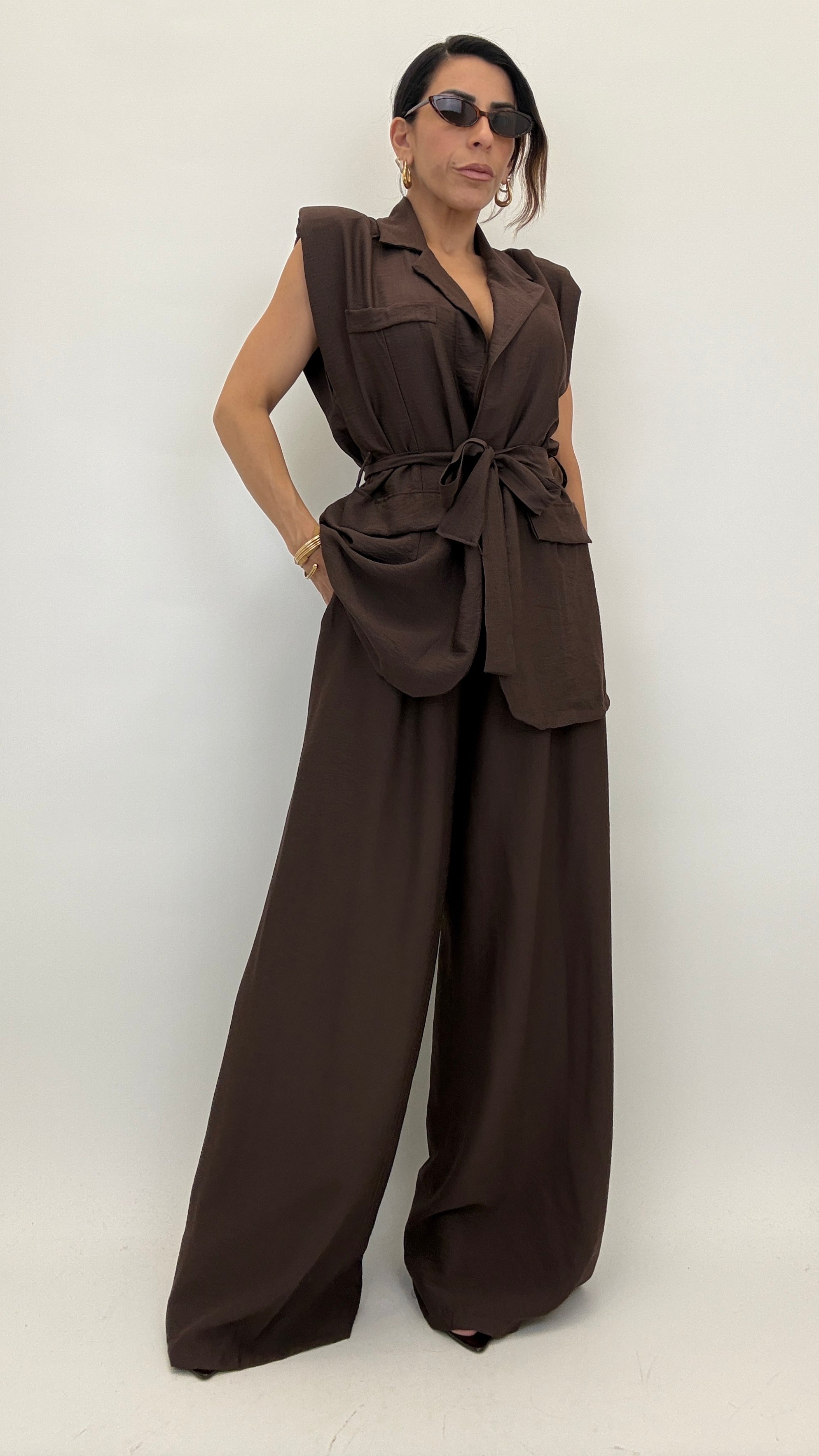 Coordinato gilet con fusciacca 15905