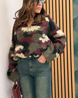 Pullover minetic con zip