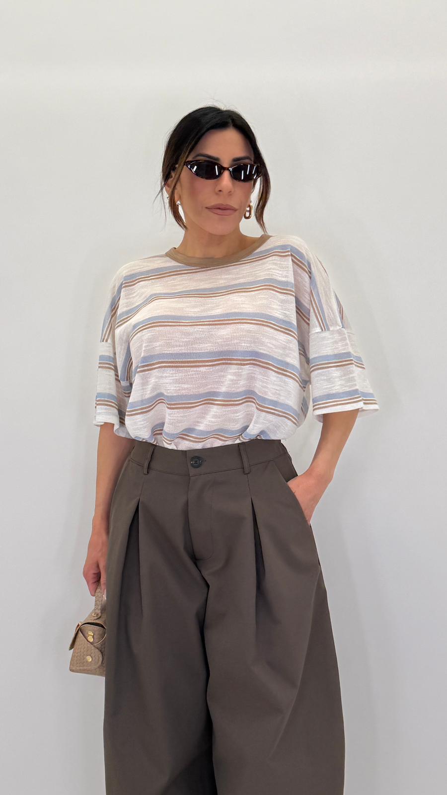 T-shirt a righe 3644