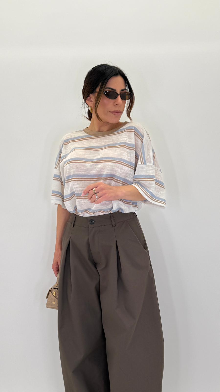 T-shirt a righe 3644