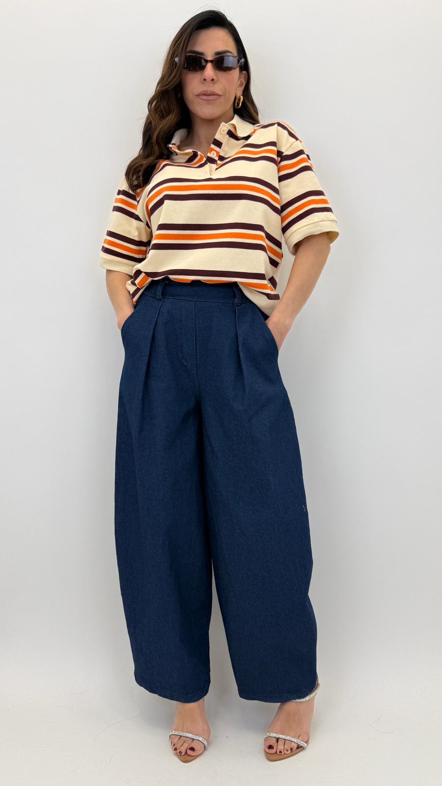 Pantalone con foulard 63119