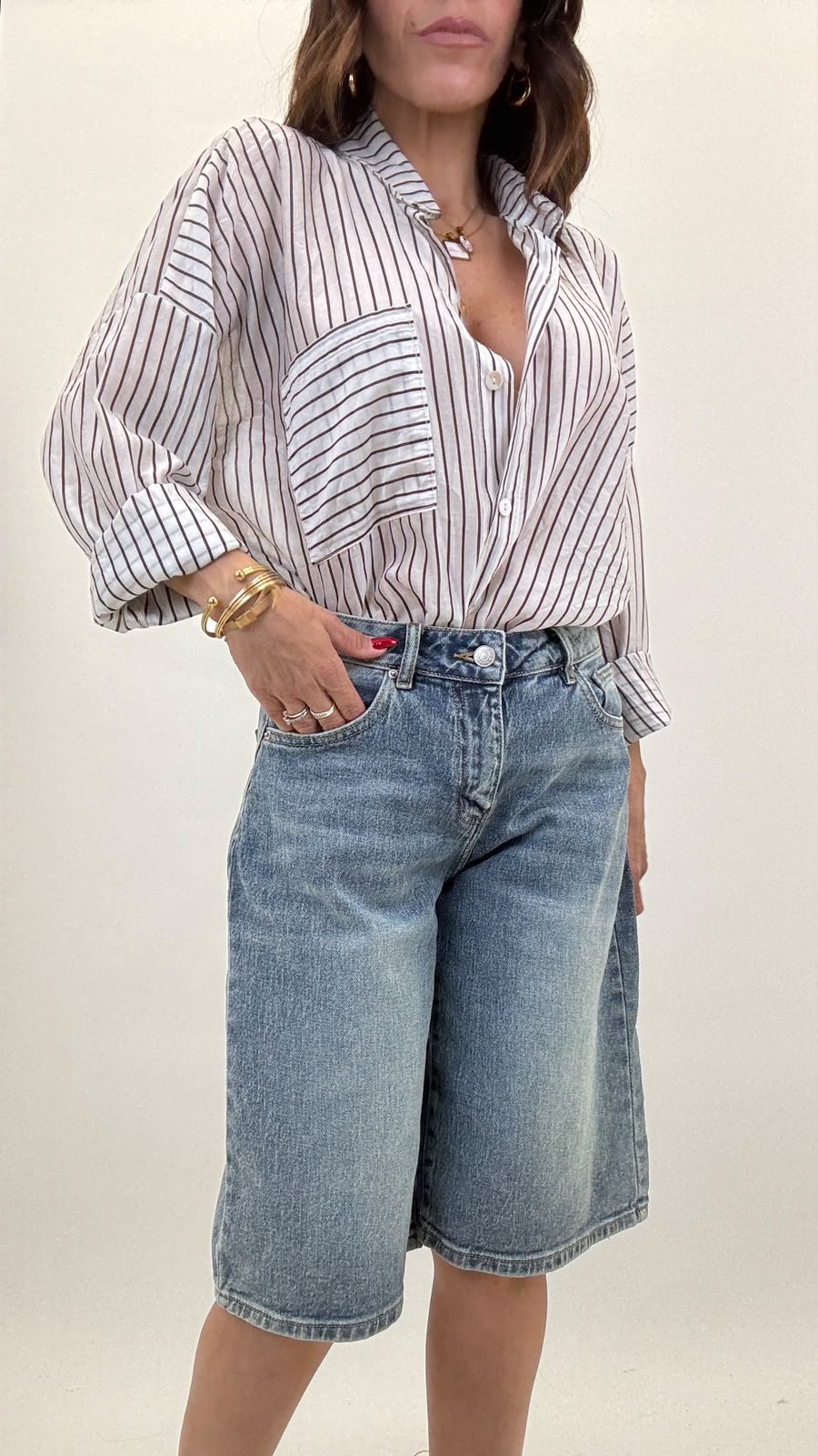 Camicia a righe 25135
