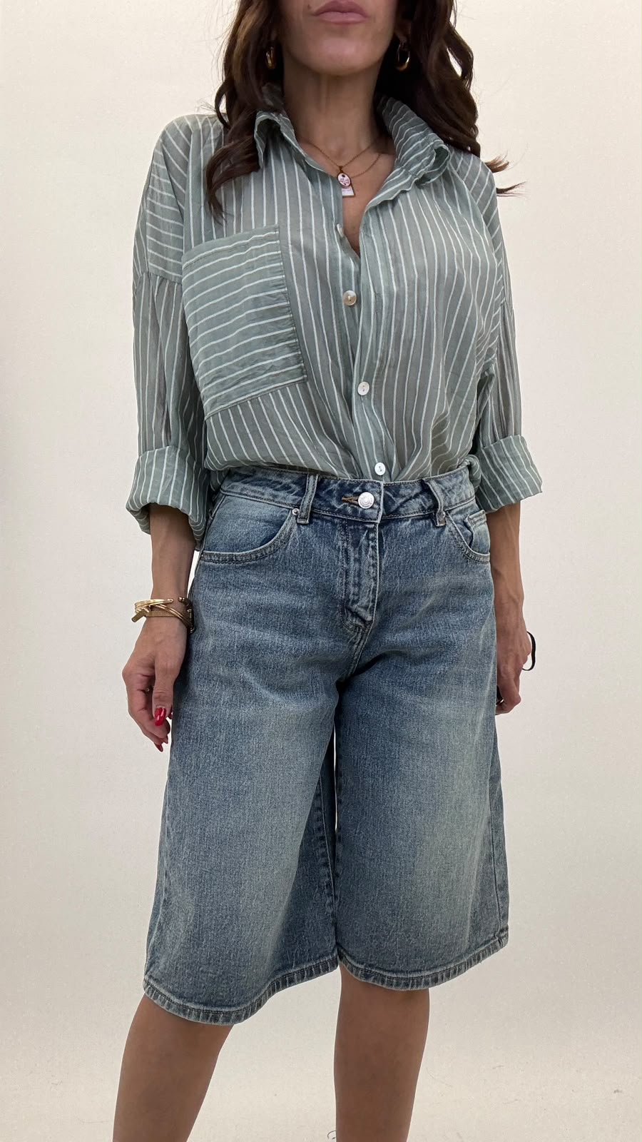 Camicia a righe 25135