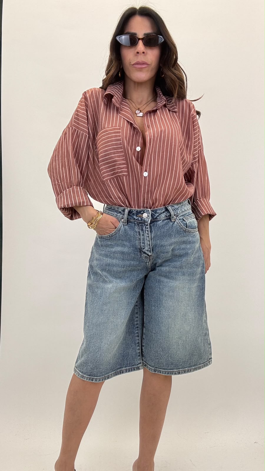 Camicia a righe 25135