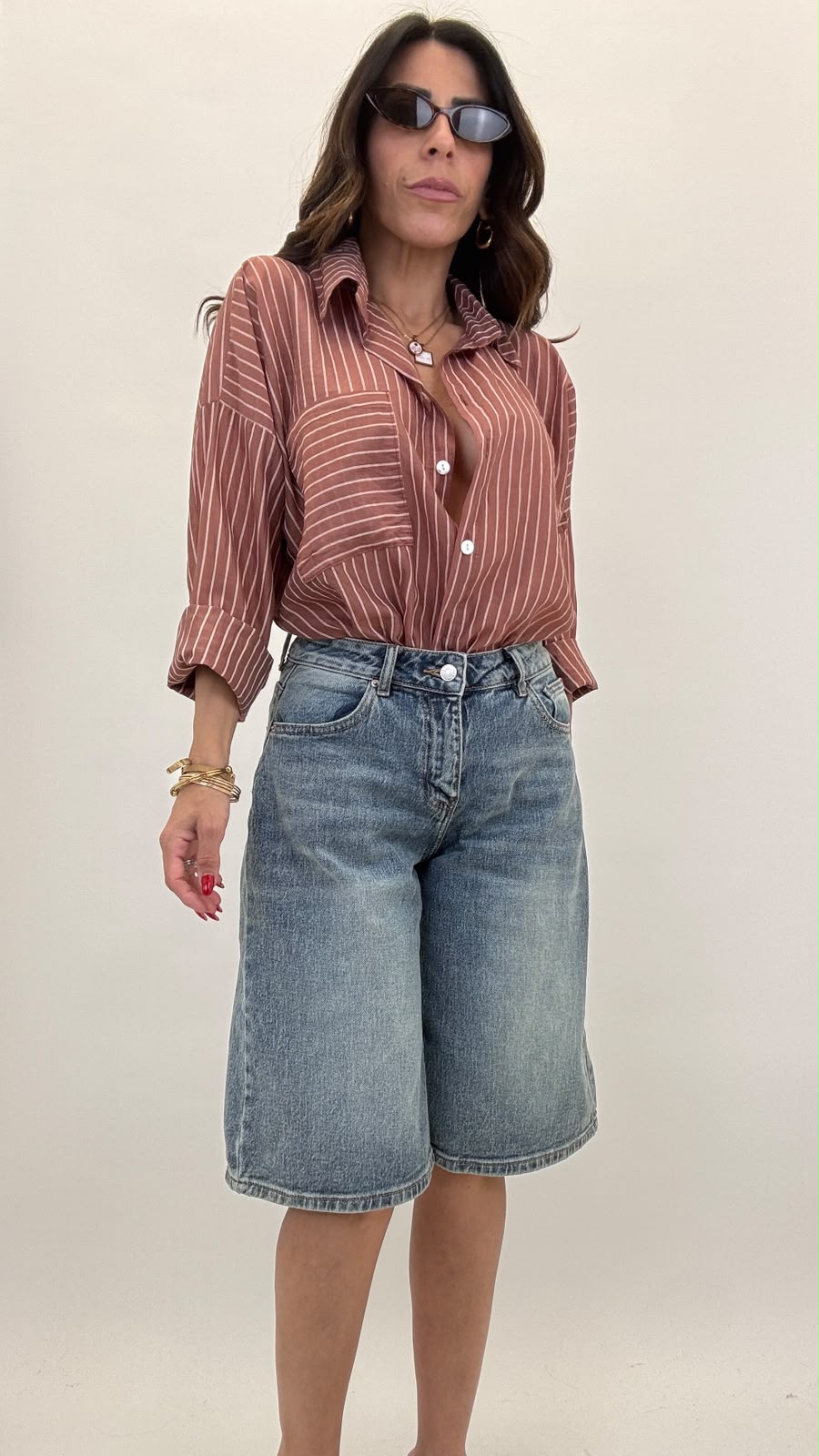 Camicia a righe 25135