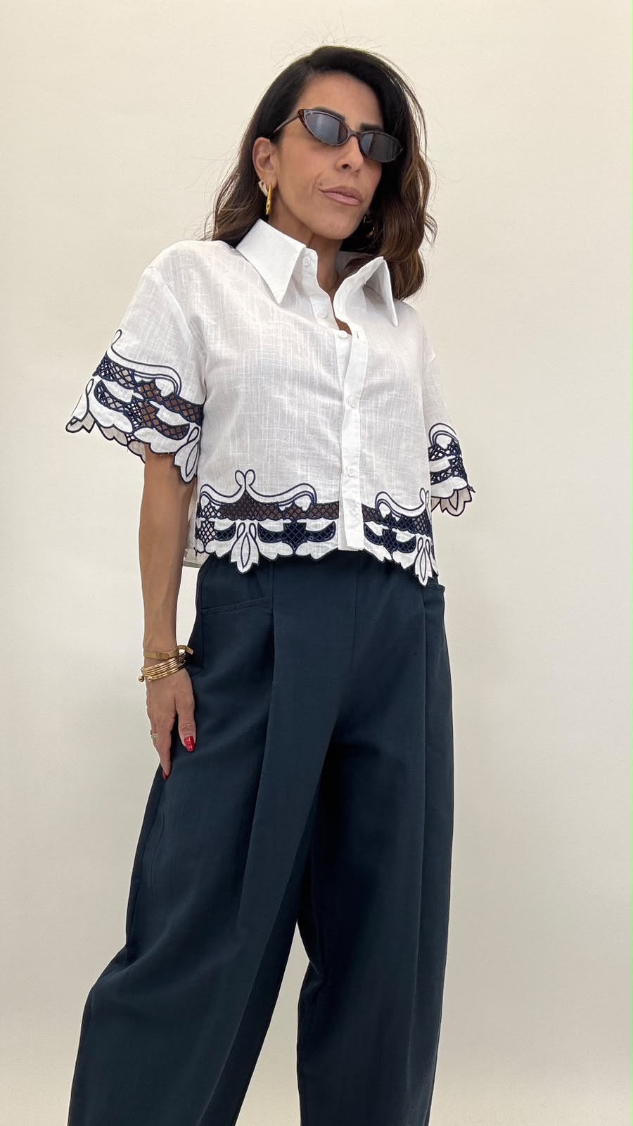 Camicia con pizzo 275