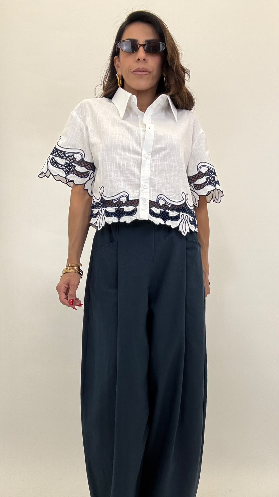 Camicia con pizzo 275