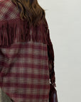 Camicia Tartan con frange 2729