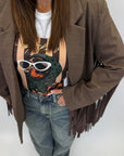 Blazer con frange 4705