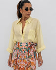 Camicia overfit velata 6808